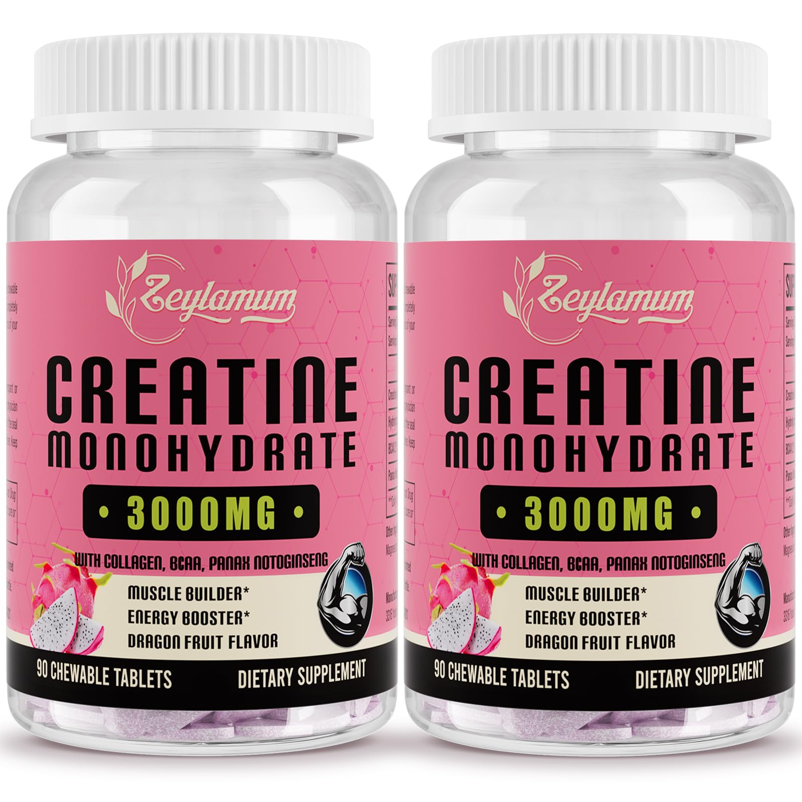 Creatine Monohydrate for Women, Creatine Supplement 3000mg, with Hydrolyzed