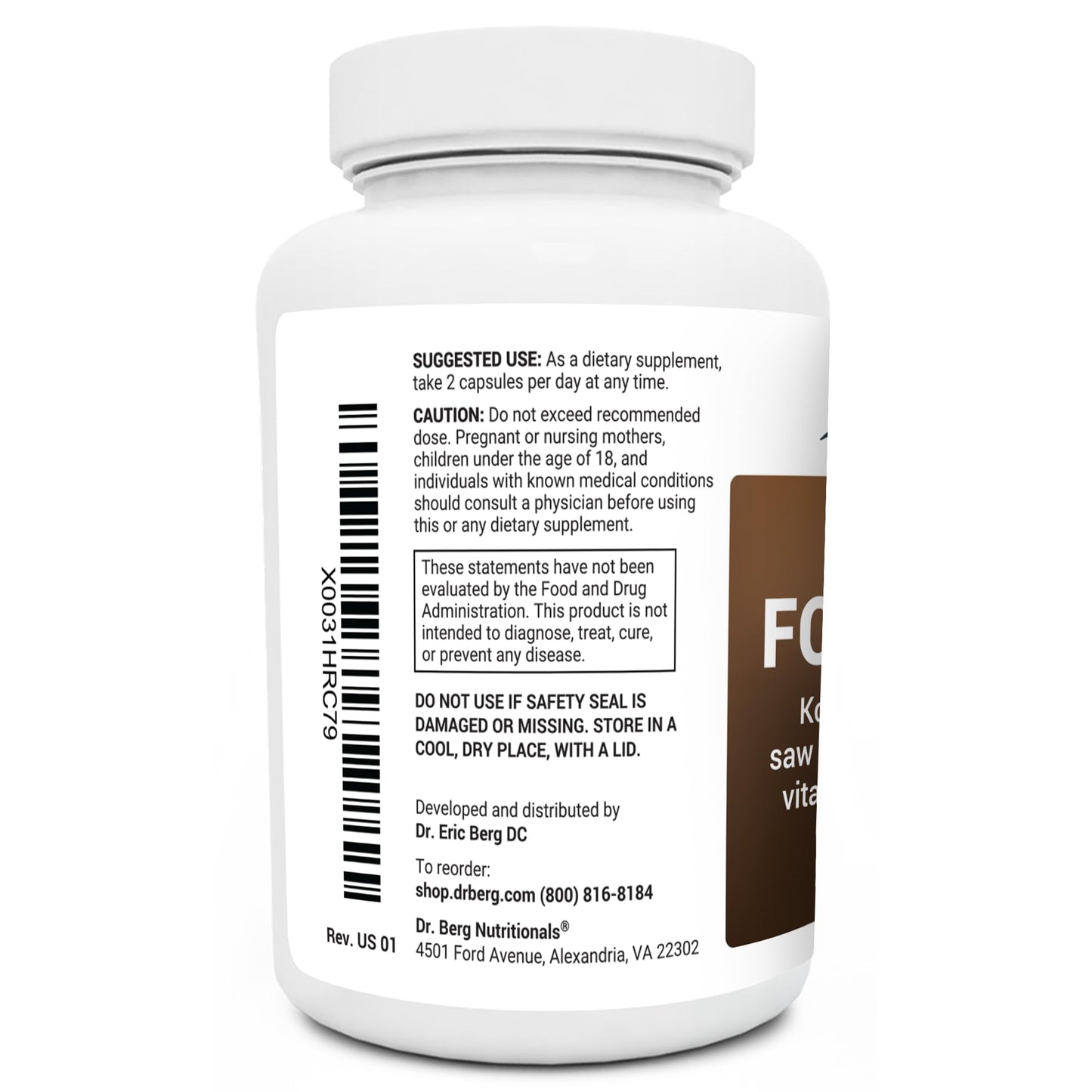 Dr. Berg All in One Vitamins for Hair, Skin & Nails - Advanced Formula with Biotin