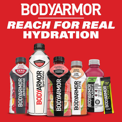 BODYARMOR LYTE Sports Drink Low-Calorie Sports Beverage, Peach Mango, Coconut