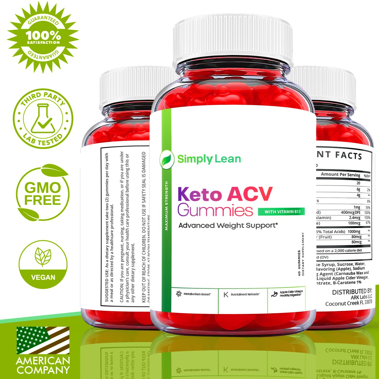 Ark Labs Simply Lean Keto Gummies, Simply Lean Gummies, Simply Lean ACV Gummies