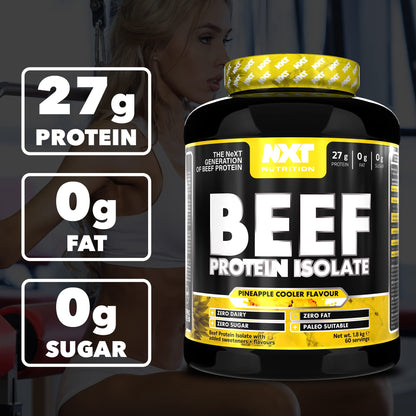 NXT Nutrition Beef Protein Isolate Powder - Protein Powder High in Natural Amino Acids