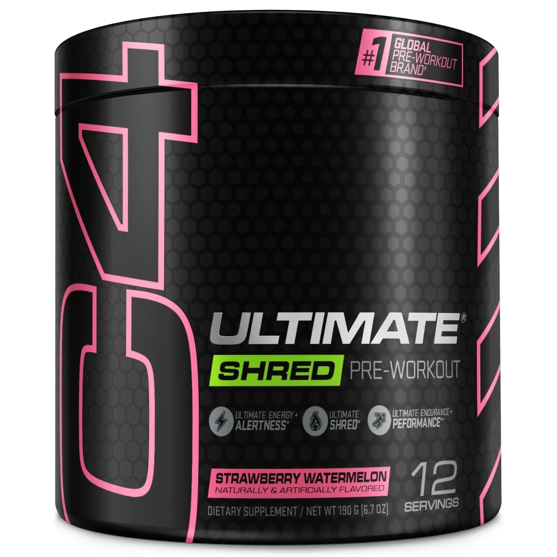 Cellucor C4 Ultimate Shred Pre Workout Powder, Fat Burner for Men & Women, Weight Loss