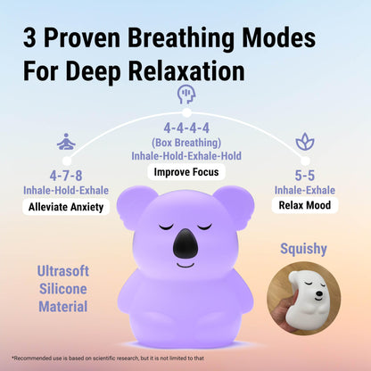 Breathing Pal 'Kyle'- Squishy Mindfulness Visual Breathing Guide, 3 Breathing Modes