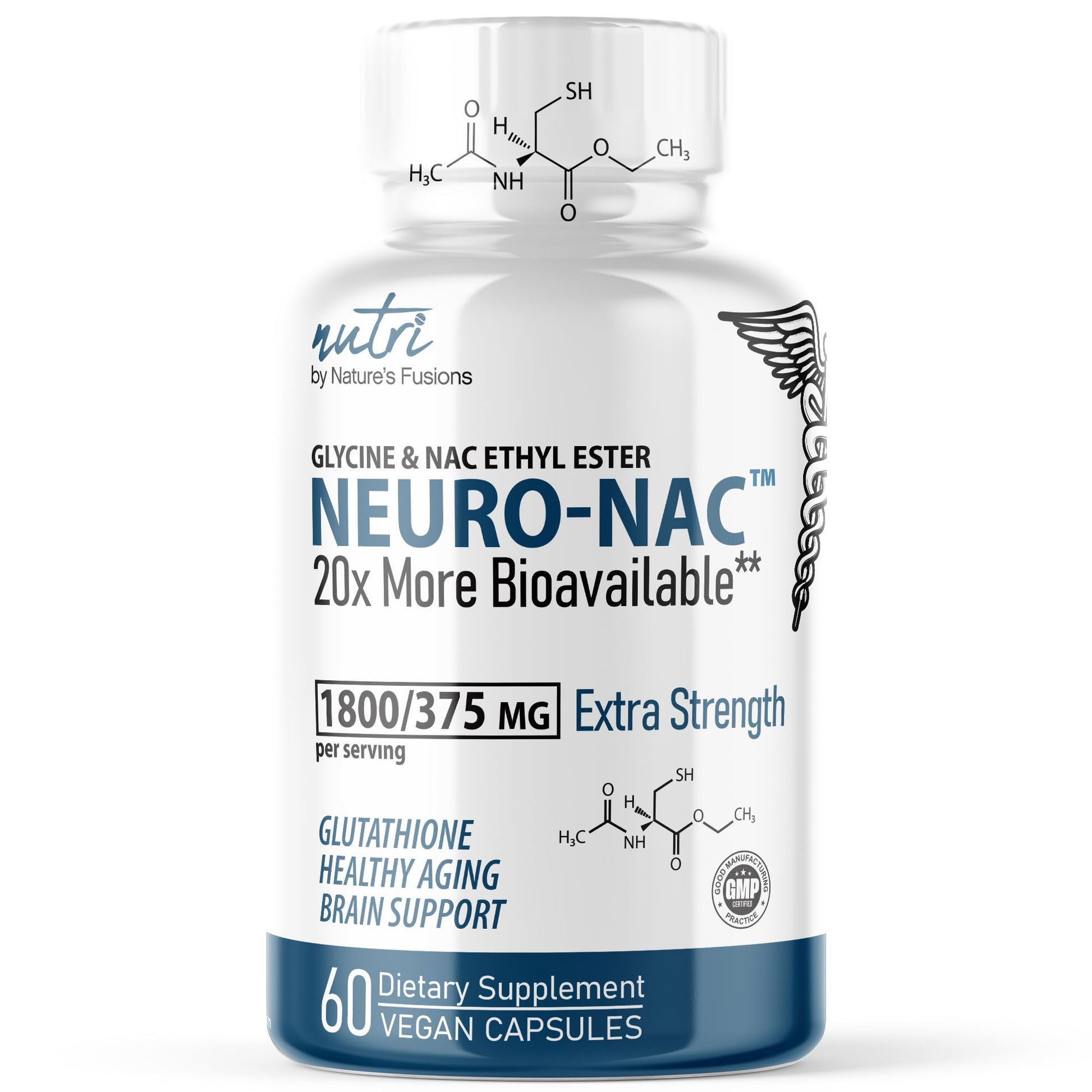 Neuro NAC Supplement 375mg Extra Strength with 1800mg Glycine - N-Acetyl Cysteine 