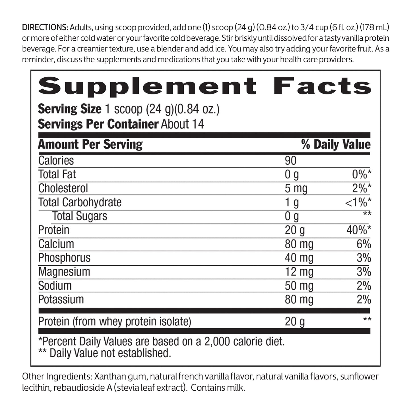 Biochem 100% Whey Sugar-Free Vanilla 20g, 11.8oz, Certified Vegetarian, Certified Gluten