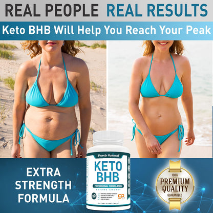 Purely Optimal Keto BHB Exogenous Ketones Supplement - Keto Diet Pills for Ketosis