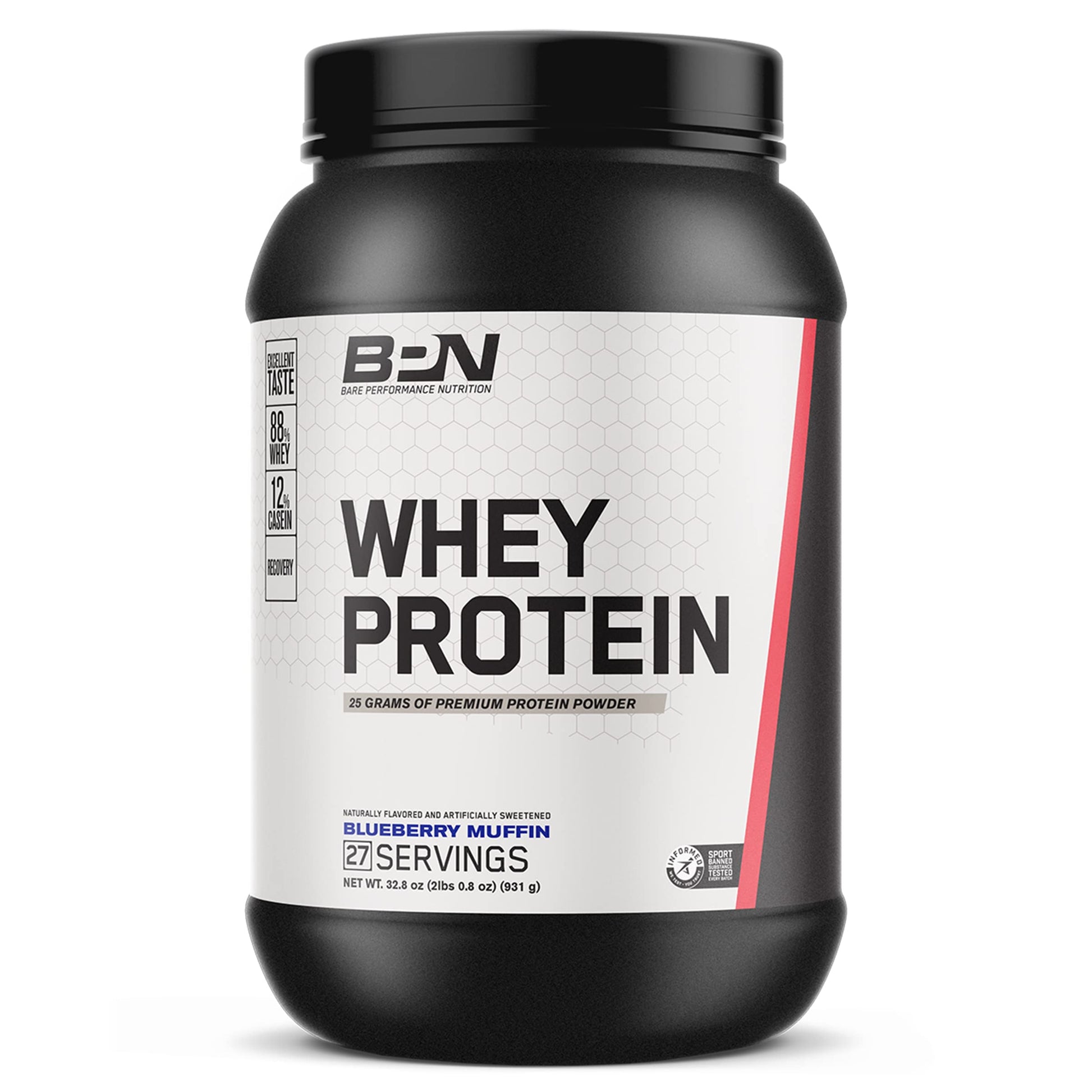 BARE PERFORMANCE NUTRITION, BPN Whey Protein Powder, Whey Protein Concentrate