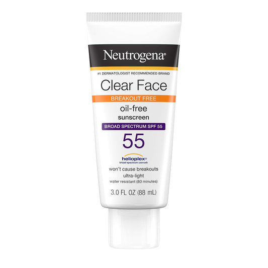 Neutrogena Clear Face Liquid Lotion Sunscreen for Acne-Prone Skin