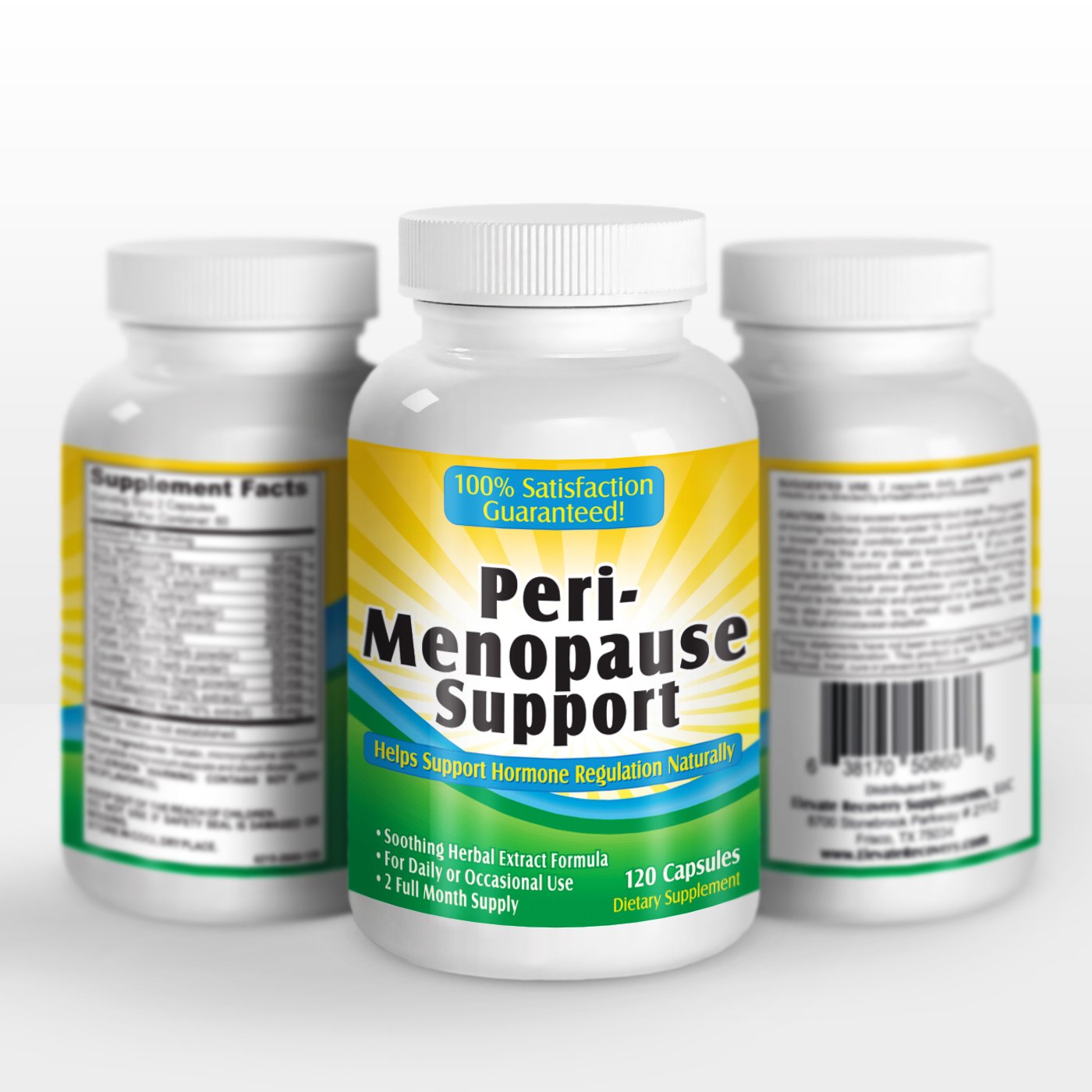 2-Month Perimenopause Support Supplement (All-in-1) Herbal Extract Relief Formula with 12 Active Ingredients