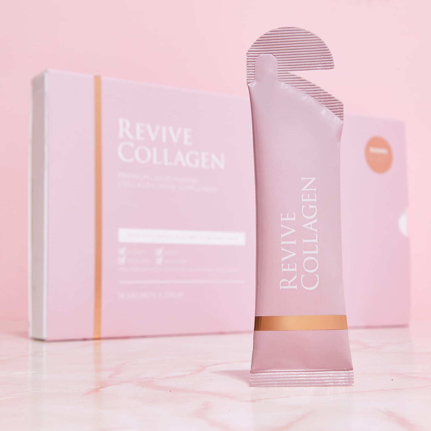 Revive Collagen Premium 8,500mg Hydrolysed Marine Collagen Drink with Added Hyaluronic Acid & Aloe Vera