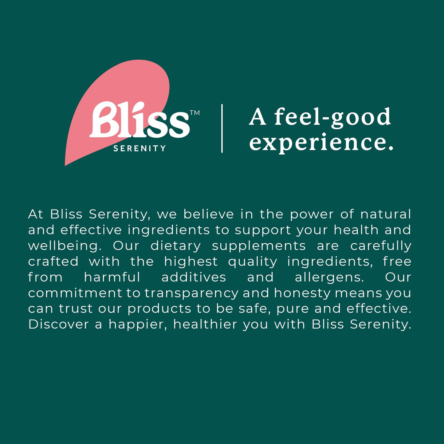 Bliss Serenity Biotin 10000mcg - Max Strength Biotin Supplement - Hair Skin and Nails Vitamins