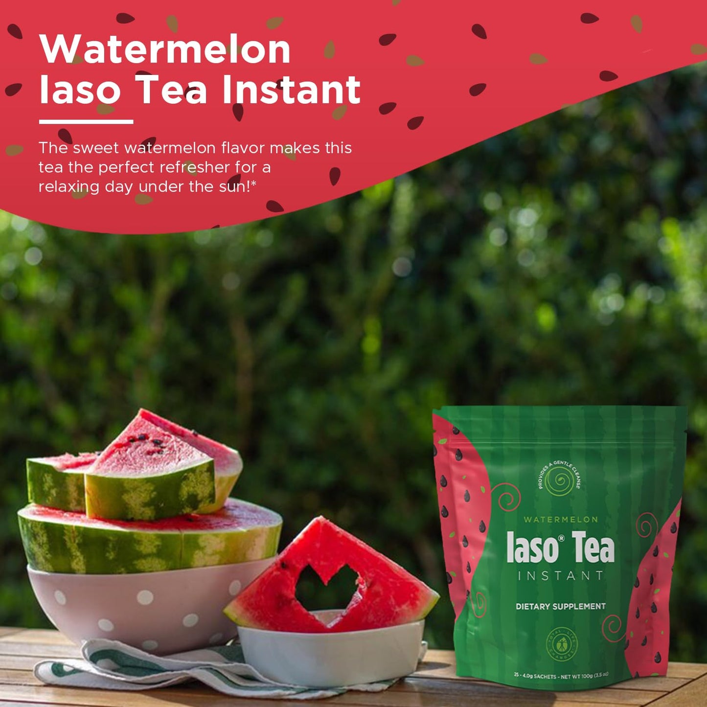 Iaso Instant Tea Watermelon Flavor - 4 grams (25 Sachets)