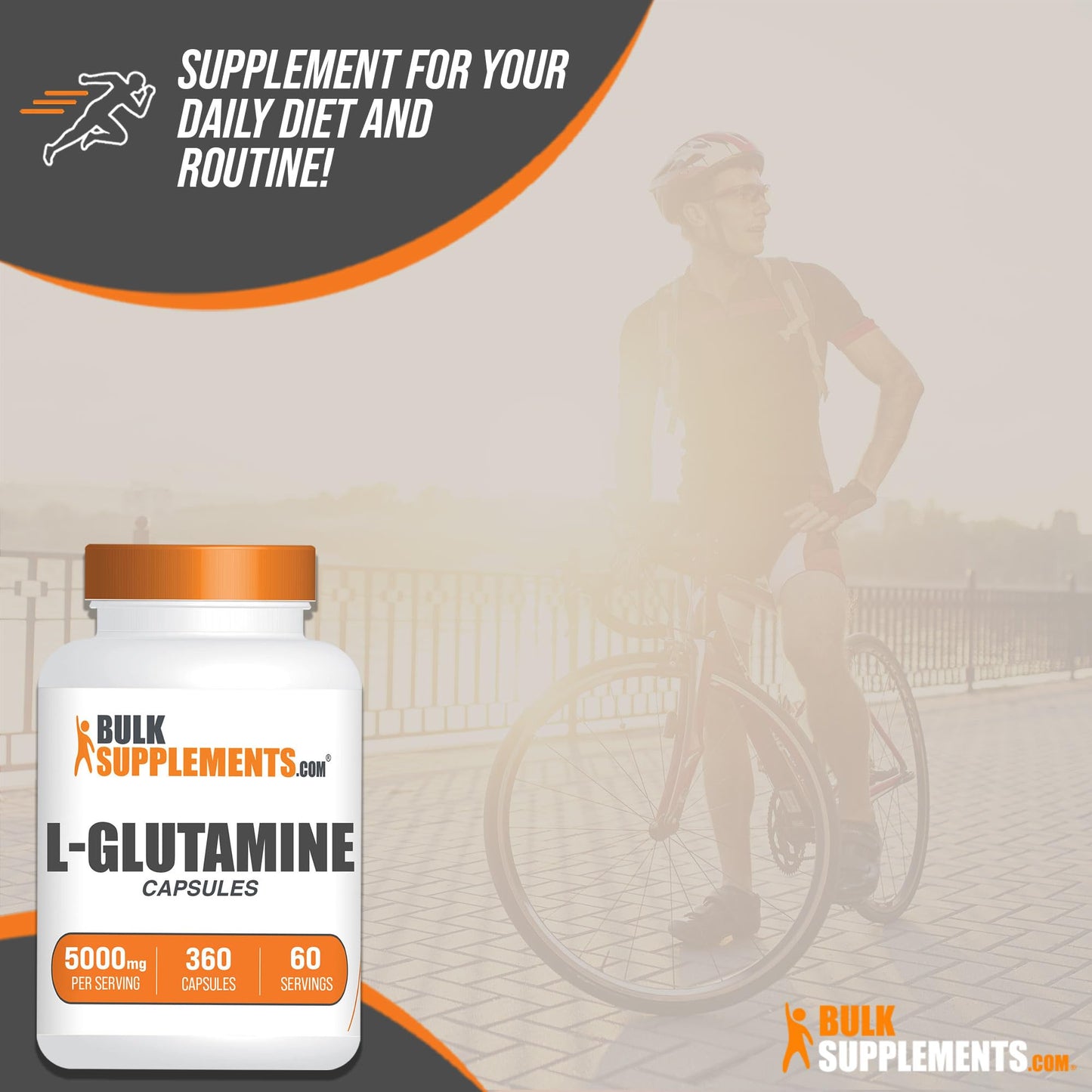 BULKSUPPLEMENTS.COM L-Glutamine Capsules - Glutamine Supplement, L Glutamine