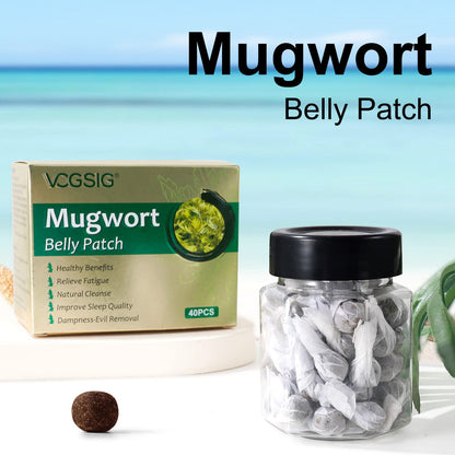 ALIVO 40PCs Mugwort Belly Patch, Mugwort Navel Stickers - Parches para Bajar de Peso