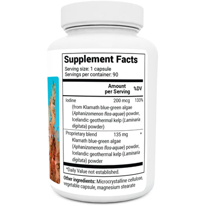 Dr. Berg's Sea Kelp Enhanced - Pure Healthy Thyroid Support Natural Antioxidants