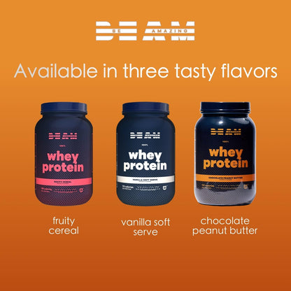 BEAM Be Amazing - Whey Protein Powder | Soy and Gluten-Free Protein Powder