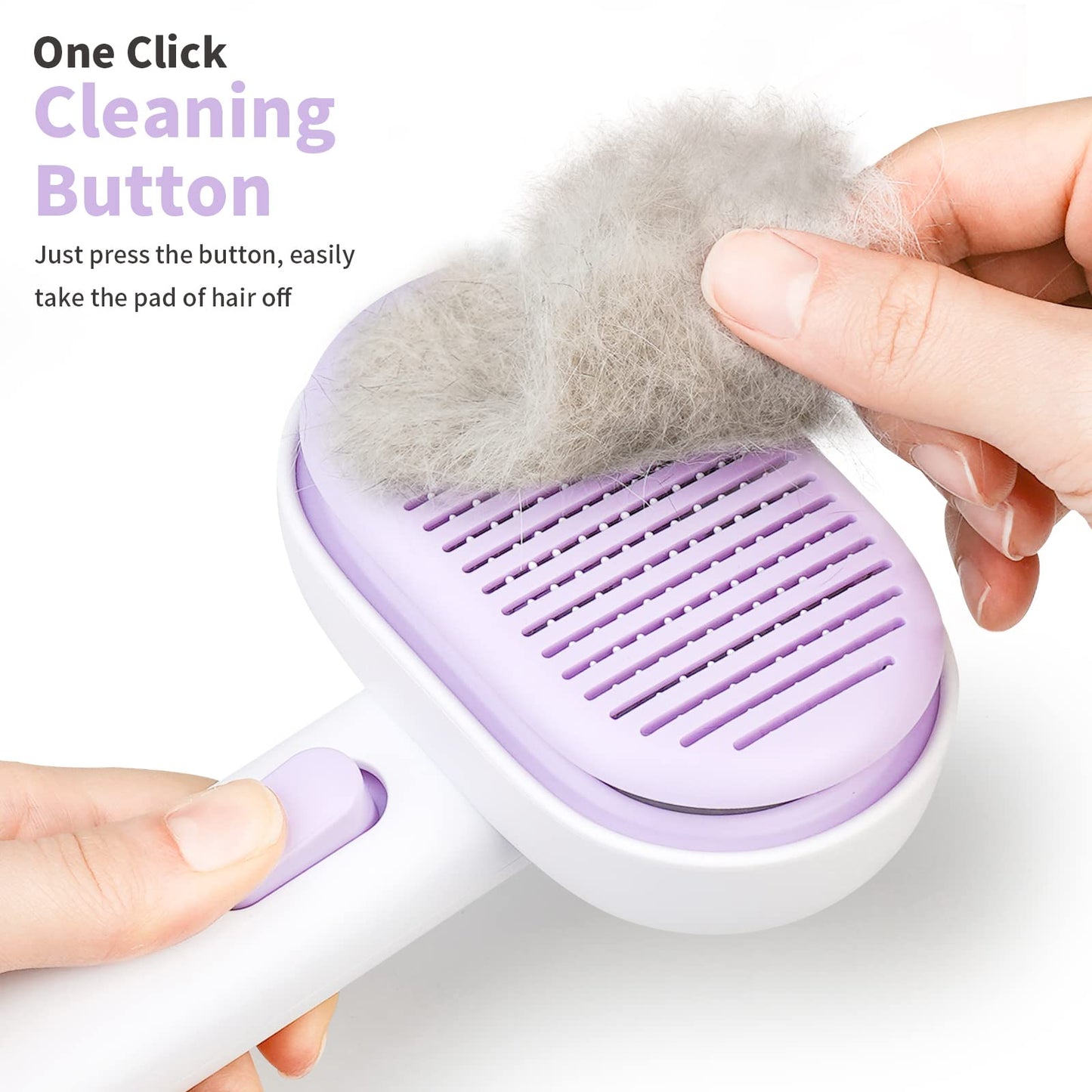 aumuca Cat Brush with Release Button, Cat Brushes for Indoor Cats Shedding, Cat Brush