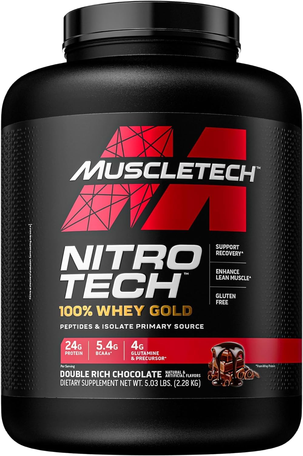 Whey Protein Powder | MuscleTech Nitro-Tech Whey Gold Protein Isolate Smoothie 