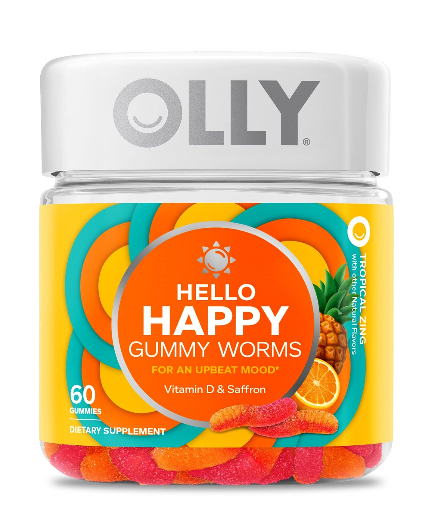 OLLY Fiber Gummy Rings, 5g Prebiotic Fiber, FOS (Fructo-oligosaccharides), Digestive