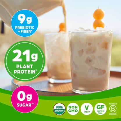 Orgain Organic Vegan Protein Powder, Horchata - 21g of Plant Based Protein, Low Net