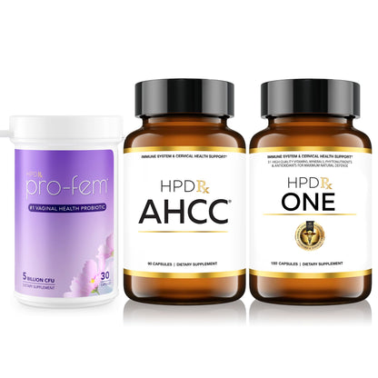 HPD Rx AHCC, Pro Fem, & ONE Bundle for Women