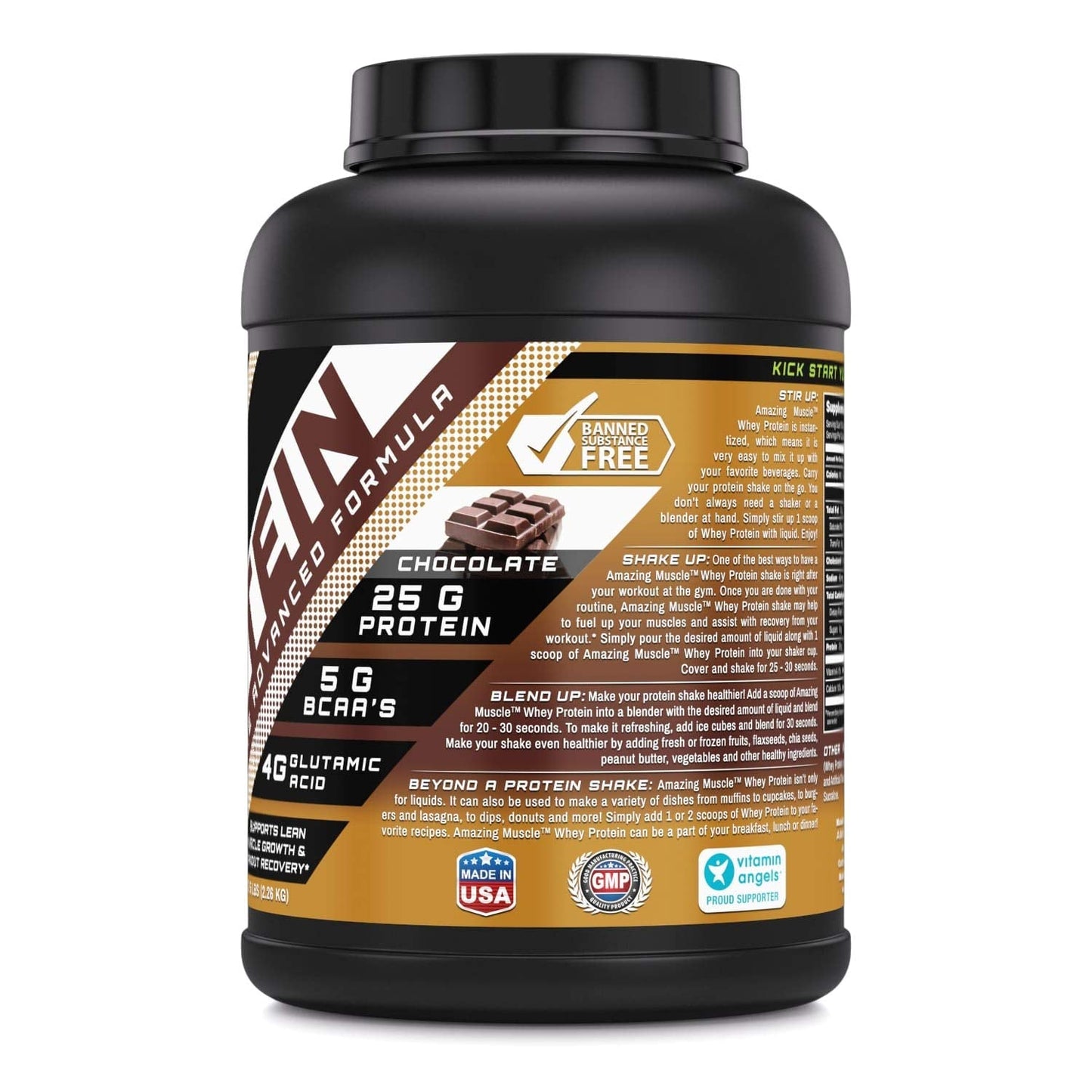 Amazing Muscle 100% Whey Protein Powder *Advanced Formula with Whey Protein