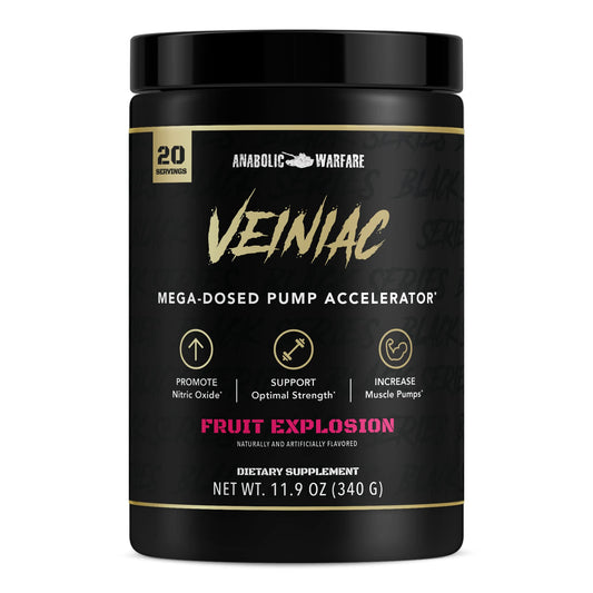 Anabolic Warfare Veiniac Muscle Pump Activator Supplement Stimulant Free Pre-Workout