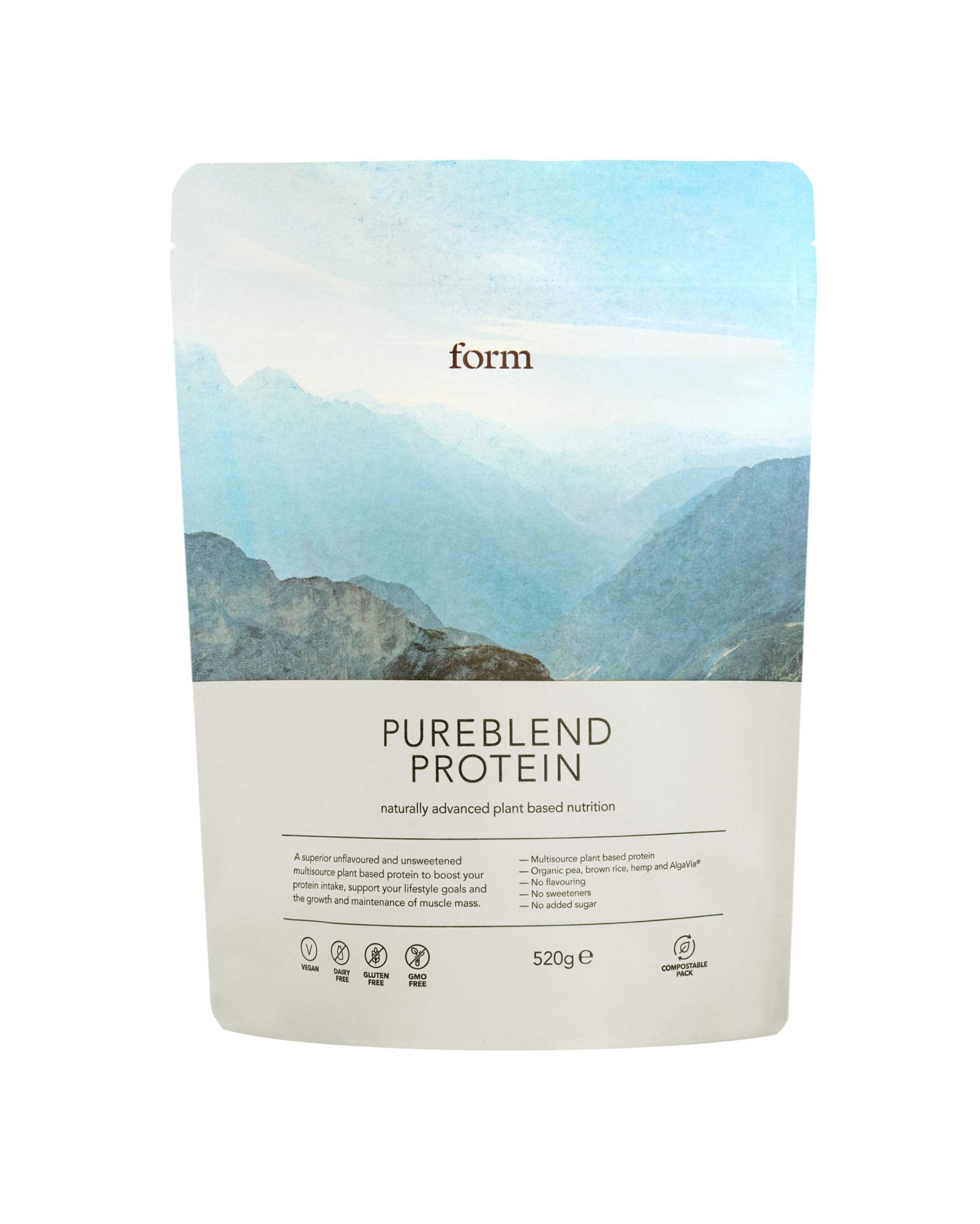 Form Pureblend Protein - Unflavoured and Unsweetened Vegan Protein Powder 