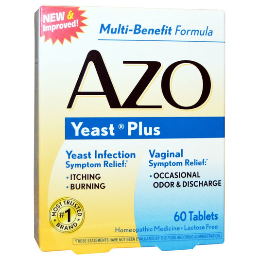 Azo, Yeast Plus, 60 Tablets - 2pc