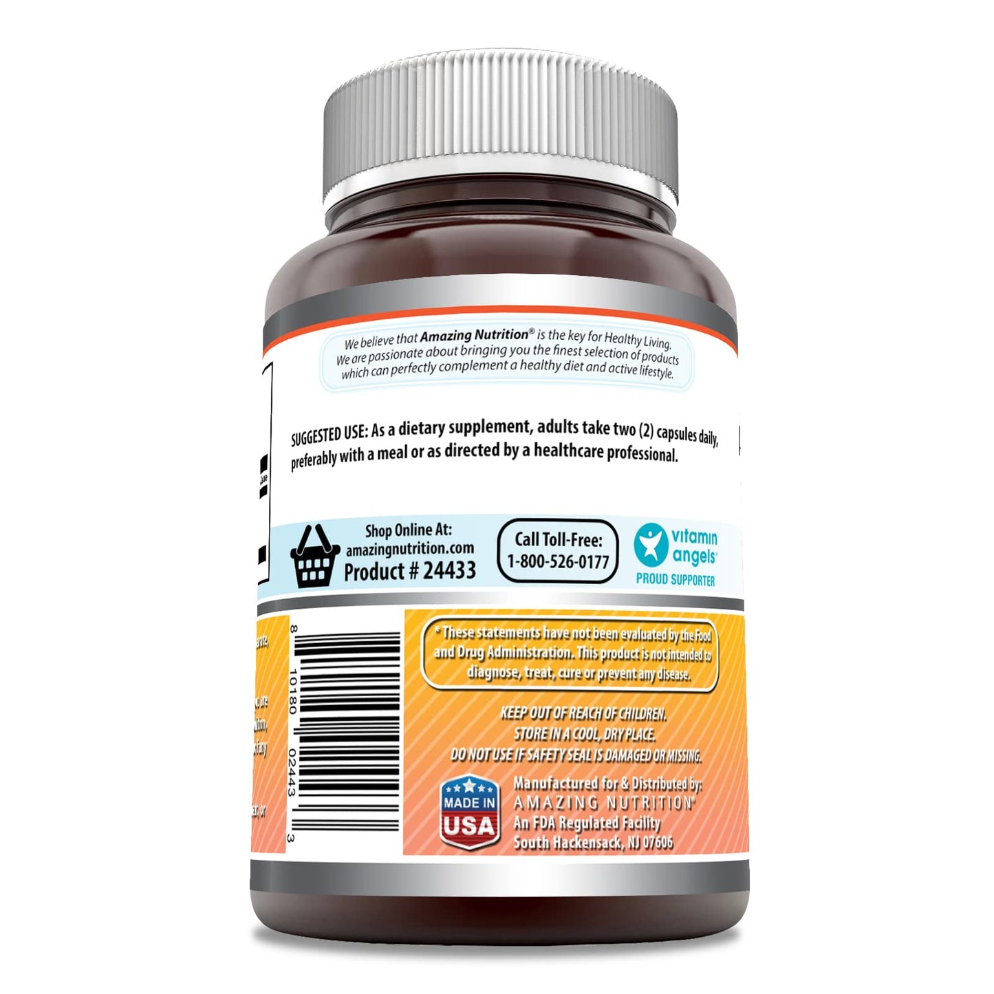 Amazing Formulas Berberine 1000mg Per Serving 120 Capsules Supplement | Non GMO