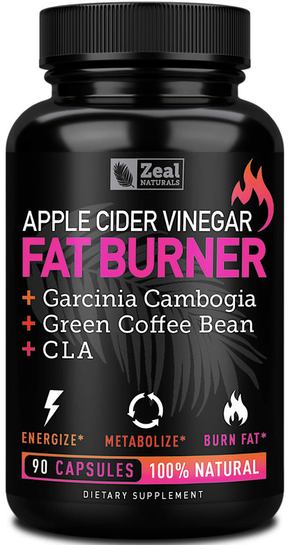 Apple Cider Vinegar Weight Management Pills for Women - Garcinia Cambogia + w. CLA 