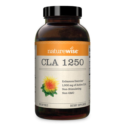 NatureWise CLA 1250 Support Exercise Naturally (2-Month Supply), Support Fitness goals