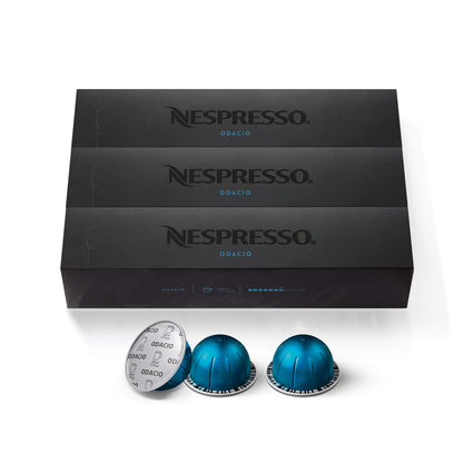 Nespresso Capsules VertuoLine, Odacio, Dark Roast Coffee, 30 Count Coffee Pods