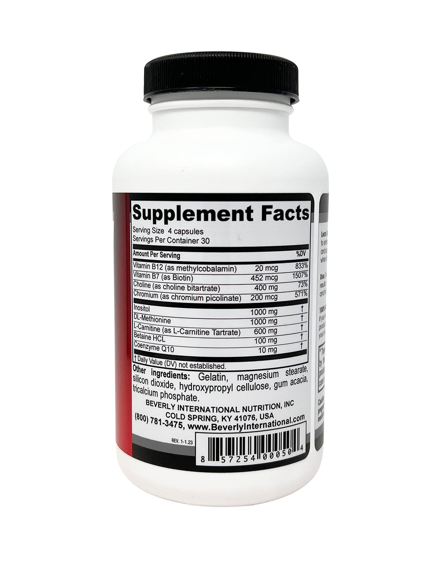 Beverly International Lean Out 120 caps. Fat Burner with Metabolic Support. Lipotropics.