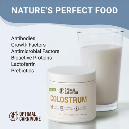 Grass Fed Colostrum Powder, Unflavored Bovine Colostrum for Humans