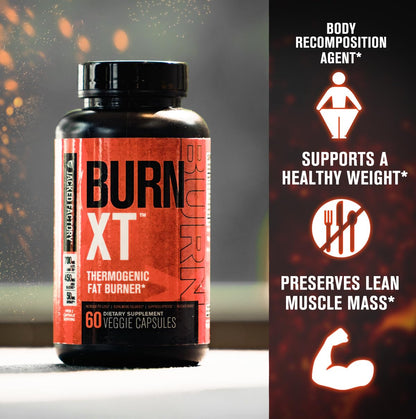 Jacked Factory Burn-XT Clinically Studied Fat Burner & Weight Loss Supplement