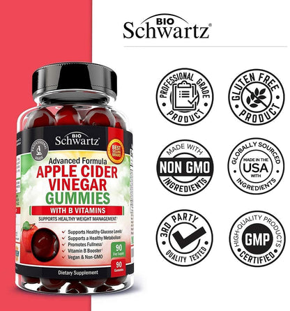 Apple Cider Vinegar Gummies for Weight Loss - ACV Gummies with The Mother