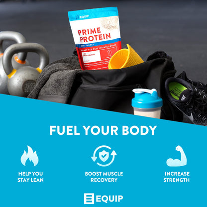 Equip Foods Prime Protein - Grass Fed Beef Protein Powder Isolate - Paleo and Keto Friendl