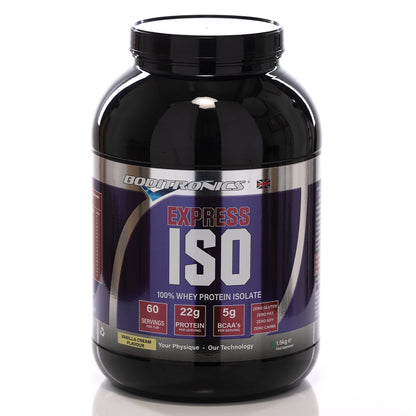 Boditronics 1.5 kg Iso Express Whey 100% Whey Isolate Protein Powder with Occurring Amino Acid