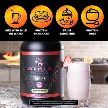 Gorilla Mode Premium Protein - Chocolate Peanut Butter / 24 Grams of Protein/Recover