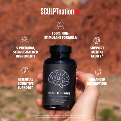 Sculpt Nation by V Shred Neuroctane Nootropic Brain Supplement for Concentration