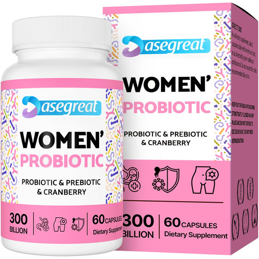 300 Billion CFUs Probiotics for Women,12 Strains Probiotics with Prebiotic Cranberry