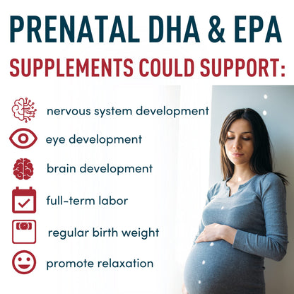 Prenatal Vitamins with DHA and Folic Acid - Fetal Development and Pregnancy Support