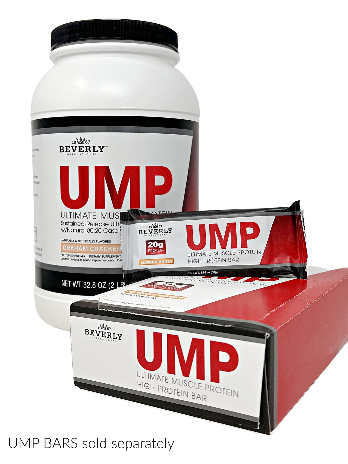 Beverly International UMP Protein Powder, Graham Cracker. Unique Whey-Casein Ratio