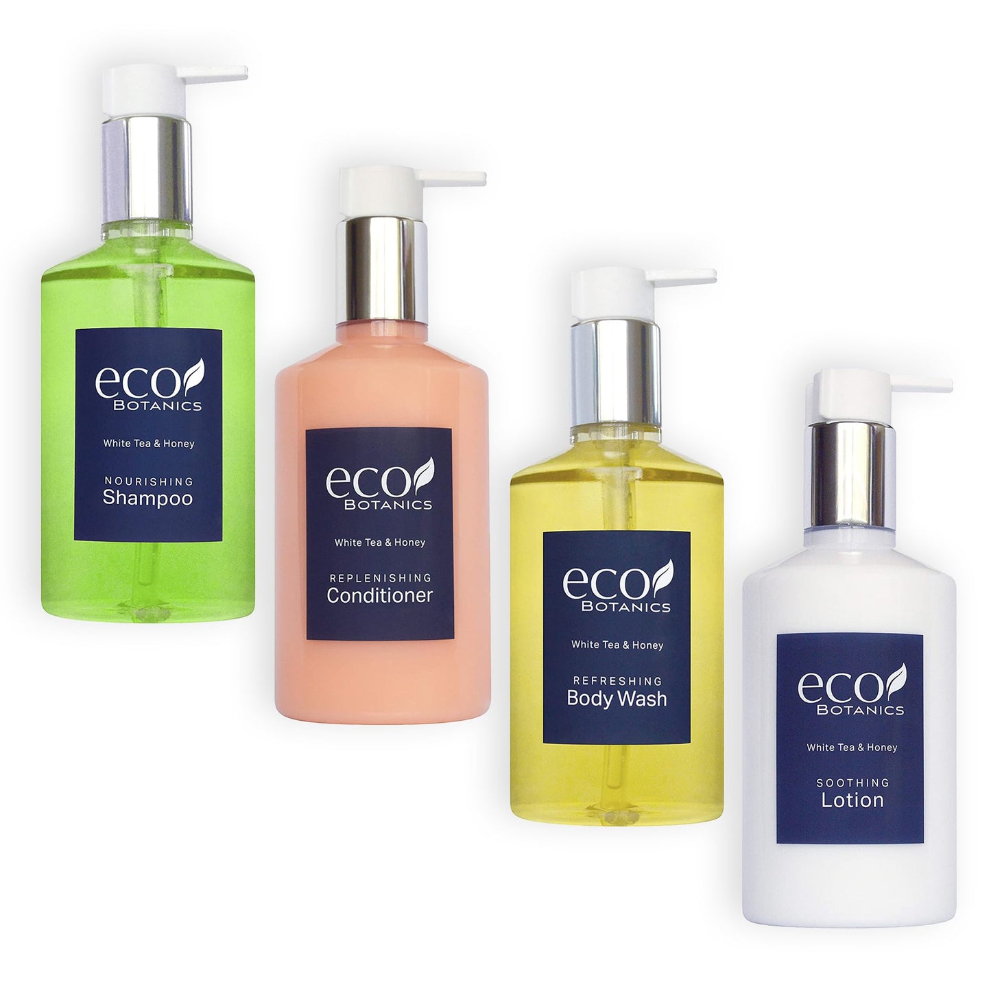 A 40 Piece Ecobox All-In-Kit of our Ecobotanics 10.14 oz. 300 ml Bottles-12 Shampoo