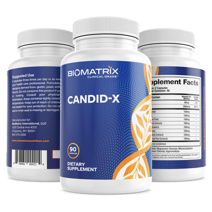 BioMatrix Candid-X Gut Cleanse with Berberine, Oregano, Sodium Caprylate, Chamomile, Ginger