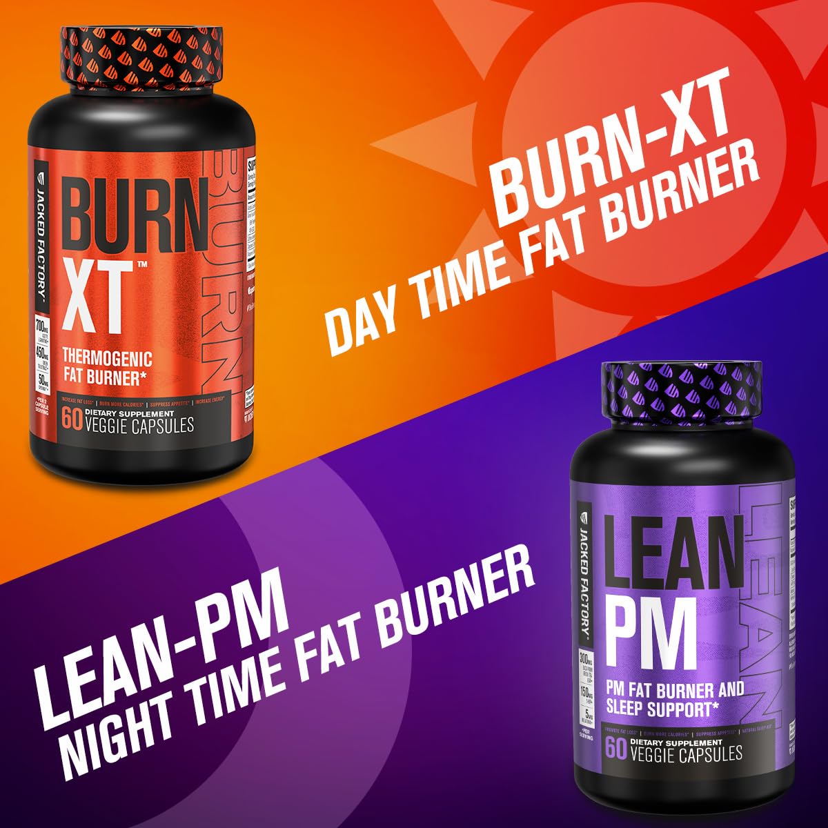 Jacked Factory Burn-XT Clinically Studied Fat Burner & Weight Loss Supplement