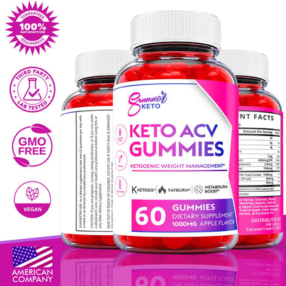 Ark Labs (2 Pack) Summer Keto Gummies - Summer Gummies, Summer Keto ACV Gummy