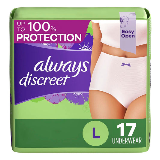 Always Discreet Adult Incontinence & Postpartum Underwear for Women