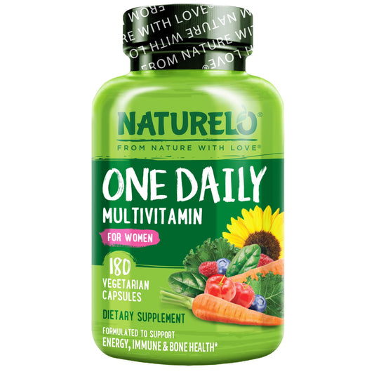 NATURELO One Daily Multivitamin for Women - Energy Support - Whole Food Supplement 